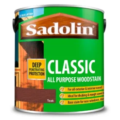 Sadolin Classic All Purpose Woodstain Teak - 2.5L -Sandtex Shop 12806188 1894951407289581