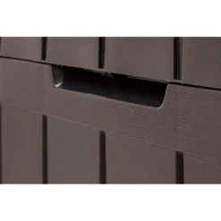 Keter Marvel Plus Outdoor Garden Storage Box 270L - Brown -Sandtex Shop 12808515 1104900072087896