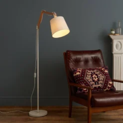 Caleb Floor Lamp - White