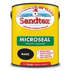 Sandtex® Ultra Smooth Masonry Paint Black - 5L 19 Sandtex® Ultra Smooth Masonry Paint Black - 5L -Sandtex Shop 12810261 1394871319047076