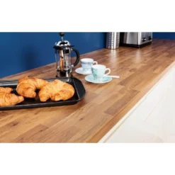 None Golden Oak Kitchen Upstand - 300 X 7 X 1.2cm -Sandtex Shop 12812287 5804833221869776