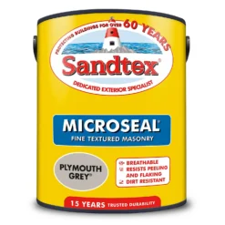 Sandtex® Textured Masonry Paint Plymouth Grey - 5L -Sandtex Shop 12813211 1874871565749772