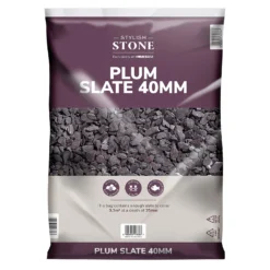 Stylish Stone Plum Slate 40mm - Large Pack - 19kg -Sandtex Shop 12815204 5194902949043271