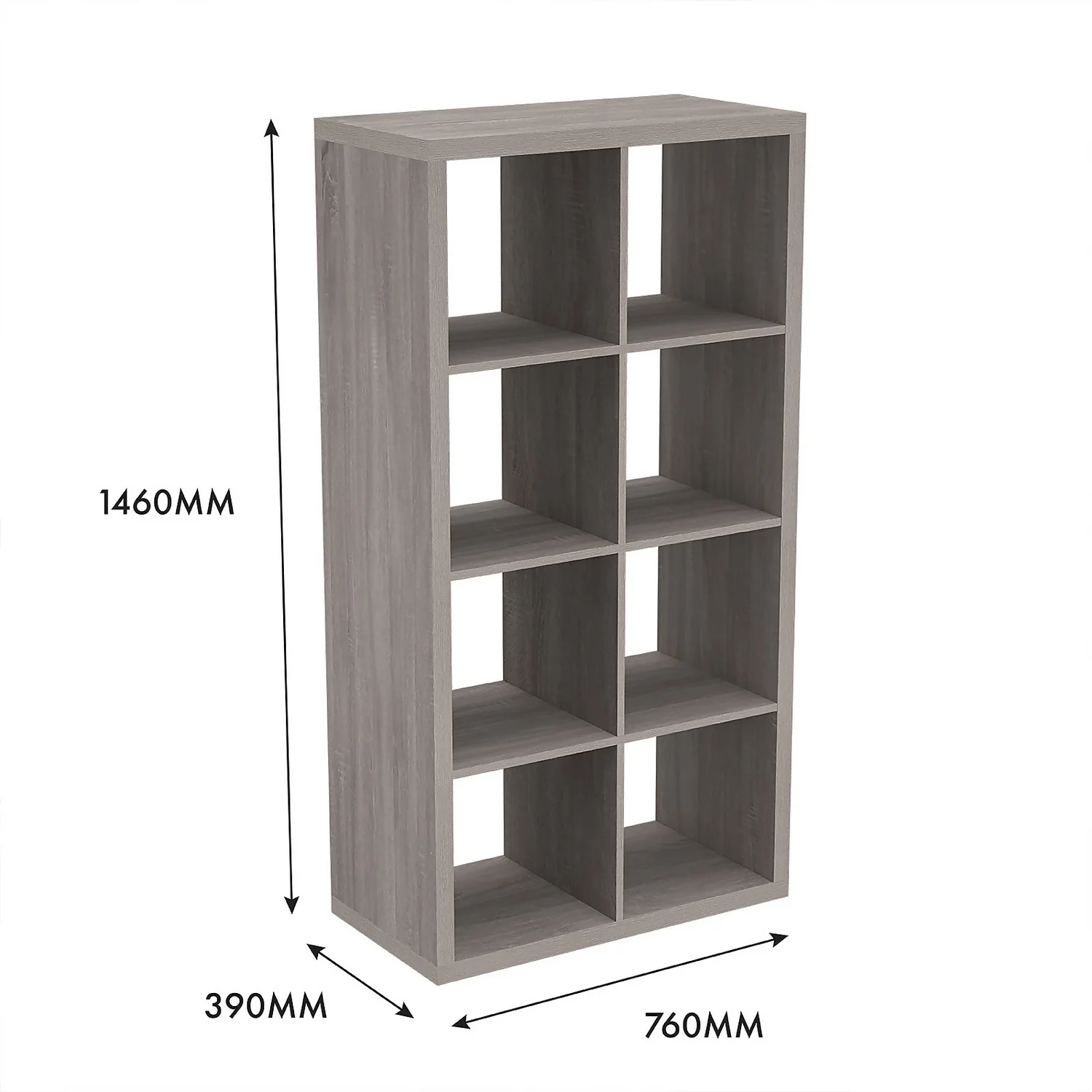 Clever Cube 4x2 Storage Unit - Grey Oak 7 Clever Cube 4x2 Storage Unit - Grey Oak - Image 5