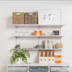 None Single Slot Upright Wall Strip - White - 200cm -Sandtex Shop 12816015 1244833192911784