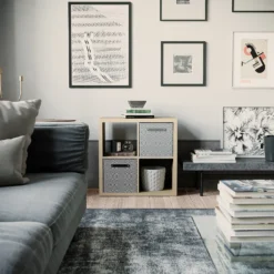 Clever Cube 2x2 Storage Unit - Oak -Sandtex Shop 12816153 6184929107204184