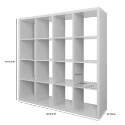 Clever Cube 4x4 Storage Unit - White -Sandtex Shop 12821332 1844953391927368