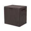 Keter City Outdoor Garden Storage Box 113L - Brown -Sandtex Shop 12822290 1324900073724420