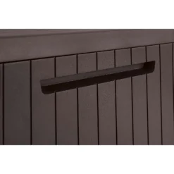 Keter City Outdoor Garden Storage Box 113L - Brown -Sandtex Shop 12822290 1714900073814477