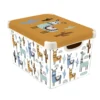 Curver Stockholm Llama Plastic Deco Storage Box - Multi-Coloured - 22L -Sandtex Shop 12824053 1124831941627735