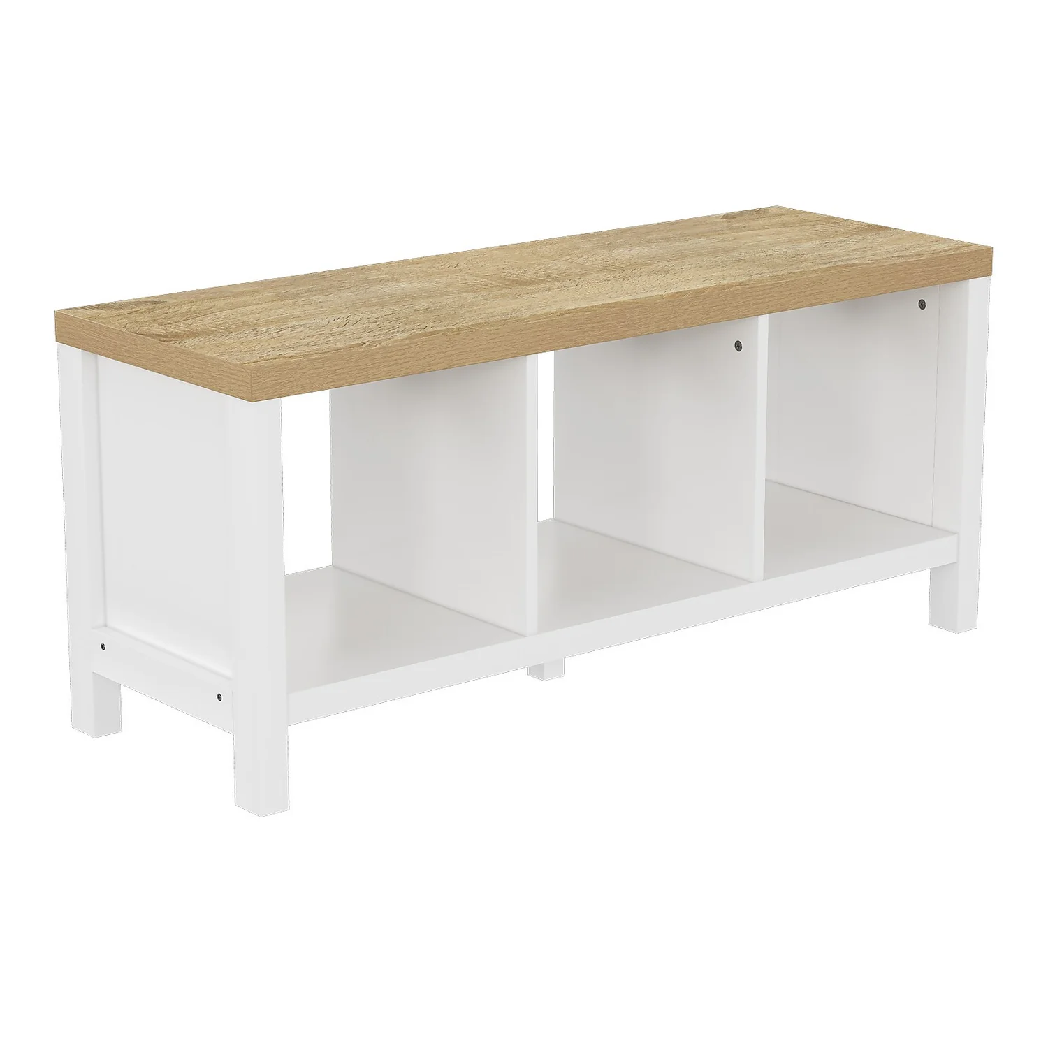 Clever Cube 1x3 Storage Unit With Legs - White 3 Clever Cube 1x3 Storage Unit With Legs - White