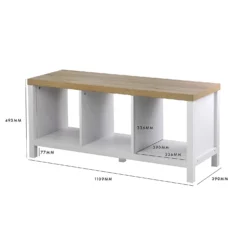 Clever Cube 1x3 Storage Unit With Legs - White 17 Clever Cube 1x3 Storage Unit With Legs - White -Sandtex Shop 12824159 1165052927610062