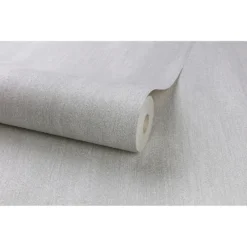 Grandeco Royal House Fabric Plain Grey Wallpaper -Sandtex Shop 12830403 1234875702140025