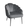 Sophia Scallop Occasional Chair - Grey 1 Sophia Scallop Occasional Chair - Grey -Sandtex Shop 12838886 1074841227080300