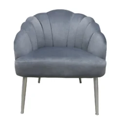 Sophia Scallop Occasional Chair - Grey 11 Sophia Scallop Occasional Chair - Grey -Sandtex Shop 12838886 1264843597067370