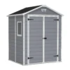 Keter Manor 6 X 5ft Outdoor Plastic Garden Storage Shed - Grey -Sandtex Shop 12840570 1255036178179955