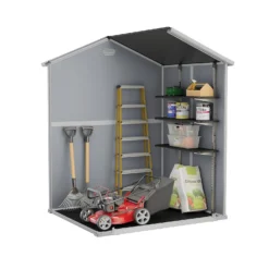 Keter Manor 6 X 5ft Outdoor Plastic Garden Storage Shed - Grey -Sandtex Shop 12840570 3345036178373146