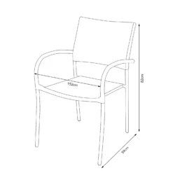 Bambrick 6 Seater Garden Dining Set -Sandtex Shop 12881493 1464948030867995