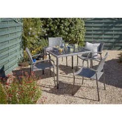 Bambrick 4 Seater Garden Dining Set -Sandtex Shop 12881495 1734948030558773
