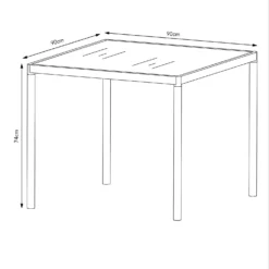 Bambrick 4 Seater Garden Dining Set -Sandtex Shop 12881495 3724948030783797