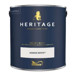Dulux Heritage Matt Emulsion Paint Roman White - 2.5L 15 Dulux Heritage Matt Emulsion Paint Roman White - 2.5L -Sandtex Shop 12881985 2784843785432153