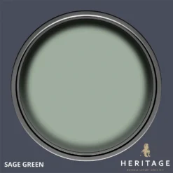 Dulux Heritage Matt Emulsion Paint Sage Green - 2.5L -Sandtex Shop 12882022 1174843785306036