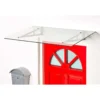 None Rebecca 1200X700 Silver/Glass Door Canopy -Sandtex Shop 12882260 1124843527379740