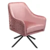 Pia Pleat Swivel Chair - Rose 1 Pia Pleat Swivel Chair - Rose -Sandtex Shop 12882869 1394887373266915