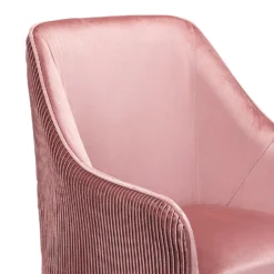 Pia Pleat Swivel Chair - Rose -Sandtex Shop 12882869 2114887373381713