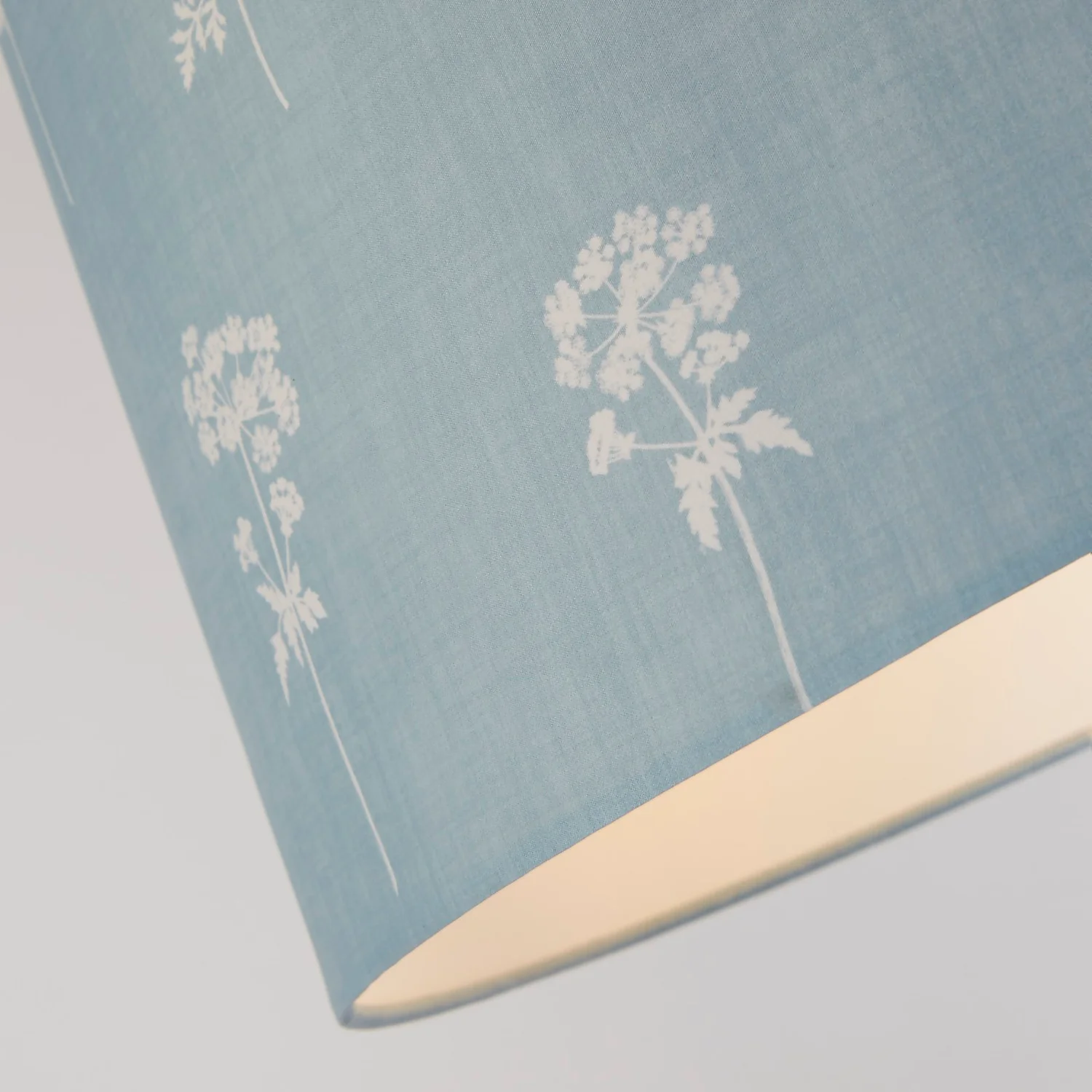 Country Living Annabelle Patterned Cotton Drum Shade - 45cm 5 Country Living Annabelle Patterned Cotton Drum Shade - 45cm - Image 3