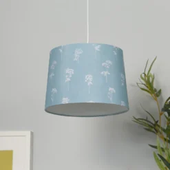 Country Living Annabelle Patterned Cotton Drum Lamp Shade - 25cm -Sandtex Shop 12882915 1135042036942964