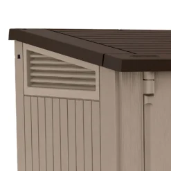 Keter Store It Out Midi Outdoor Garden Storage Shed 880L - Beige/Brown -Sandtex Shop 12885761 9464898752607058
