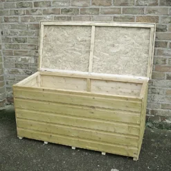 Shire Tongue & Groove Wooden Storage Box - 4x2ft -Sandtex Shop 12887189 8334851576604755