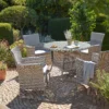 Florence 4 Seater Garden Dining Set -Sandtex Shop 12887798 7324953451986882