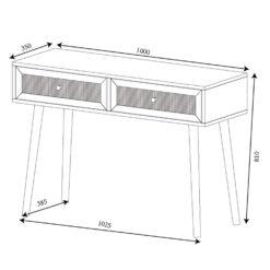 Kubu Rattan Console Desk -Sandtex Shop 12888886 8685061734096139