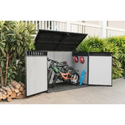 Keter Premier Jumbo Outdoor Garden Storage Shed 2020L - Grey -Sandtex Shop 12890915 5944855738417674