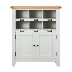 Ashstead Shoe Cupboard - Oak & Ivory -Sandtex Shop 12917100 1014901115721347