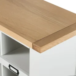 Ashstead Shoe Cupboard - Oak & Ivory -Sandtex Shop 12917100 1024901116082586