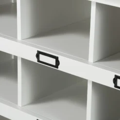 Ashstead Shoe Cupboard - Oak & Ivory -Sandtex Shop 12917100 1504901116033428