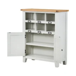 Ashstead Shoe Cupboard - Oak & Ivory -Sandtex Shop 12917100 9684901115683292