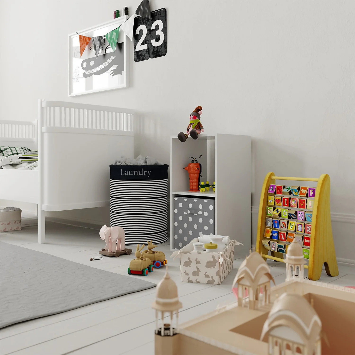 Living Elements Compact Cube Foil Spot Insert - Grey & Silver 4 Living Elements Compact Cube Foil Spot Insert - Grey & Silver - Image 2