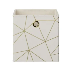 Clever Cube Velvet Geometric Insert - Cream & Gold -Sandtex Shop 12932955 1184887877001679