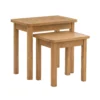 Norbury Nest Of 2 Tables - Oak -Sandtex Shop 12940835 3274873340873916