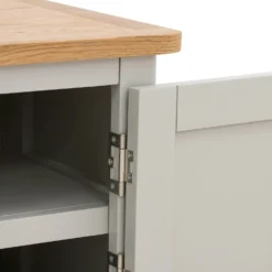 Norbury Wide TV Stand - Grey -Sandtex Shop 12940856 1874873338523752