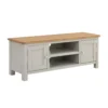 Norbury Wide TV Stand - Grey -Sandtex Shop 12940856 2084873338375237