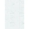 Plancs White Marble Self-Adhesive Vinyl Floor Tile - 5pc Pack Covers 0.93sqm -Sandtex Shop 12968592 2044930927302111