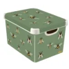 Curver Stockholm Bees Deco Storage Box - Green - 22L 1 Curver Stockholm Bees Deco Storage Box - Green - 22L -Sandtex Shop 13169626 1084898511788397