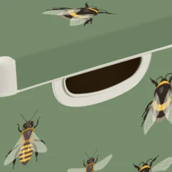 Curver Stockholm Bees Deco Storage Box - Green - 22L 10 Curver Stockholm Bees Deco Storage Box - Green - 22L -Sandtex Shop 13169626 5564898511804807