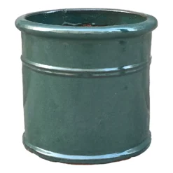Malay Cylinder Green Plant Pot - 37cm