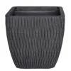 House Beautiful Roma Weave Charcoal Square Pot - 44cm 2 House Beautiful Roma Weave Charcoal Square Pot - 44cm -Sandtex Shop 13176829 1134933182663195